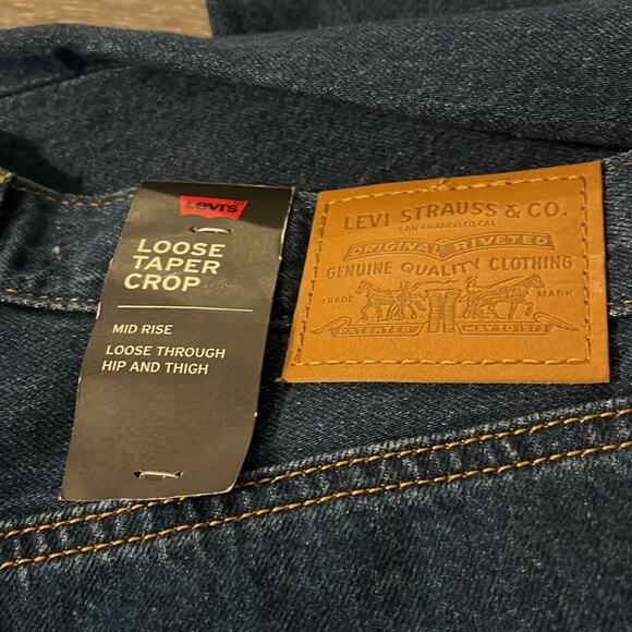 NEW Levi's Loose Taper Crop Blue Jeans Women's Size 25 NWT - Picture 5 of 7